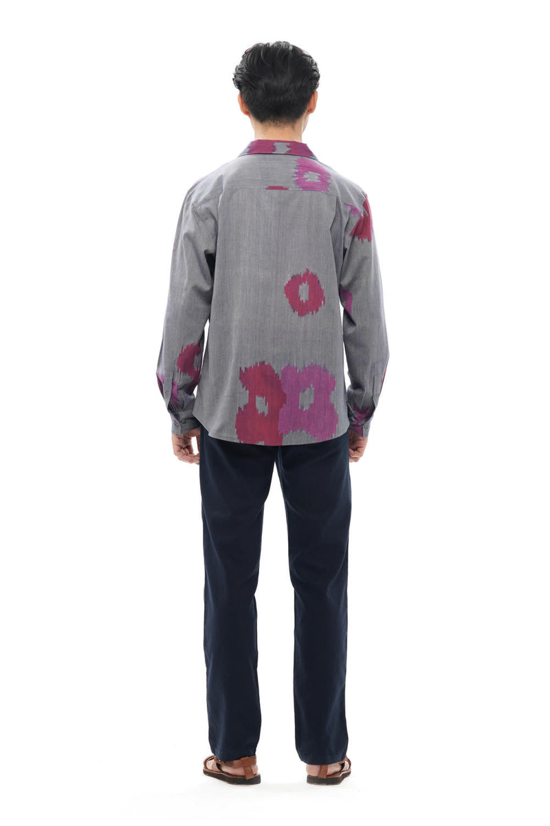 UME MENS RESORT COLLAR SHIRT 100% cotton by Translate Men in blue color for men Worldwide