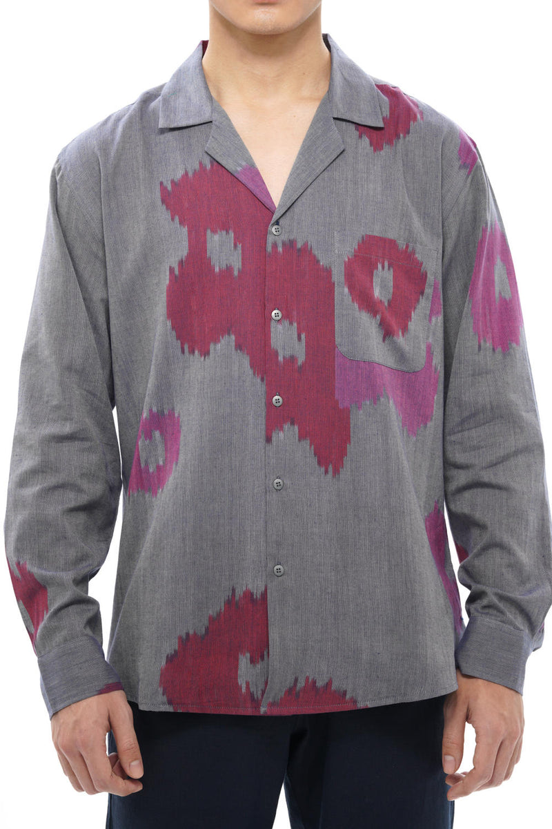 UME MENS RESORT COLLAR SHIRT 100% cotton by Translate Men in blue color for men Worldwide