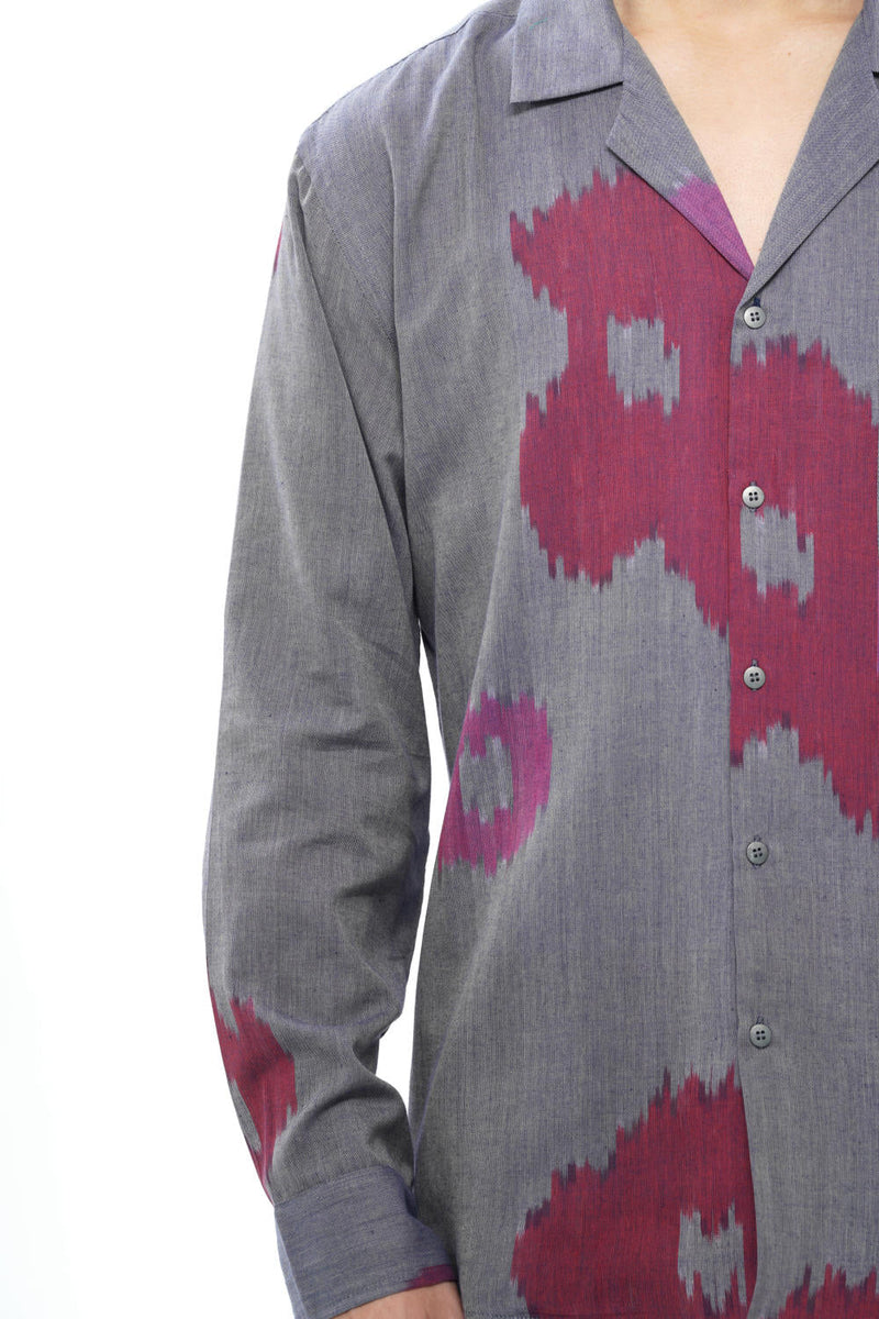 UME MENS RESORT COLLAR SHIRT 100% cotton by Translate Men in blue color for men Worldwide