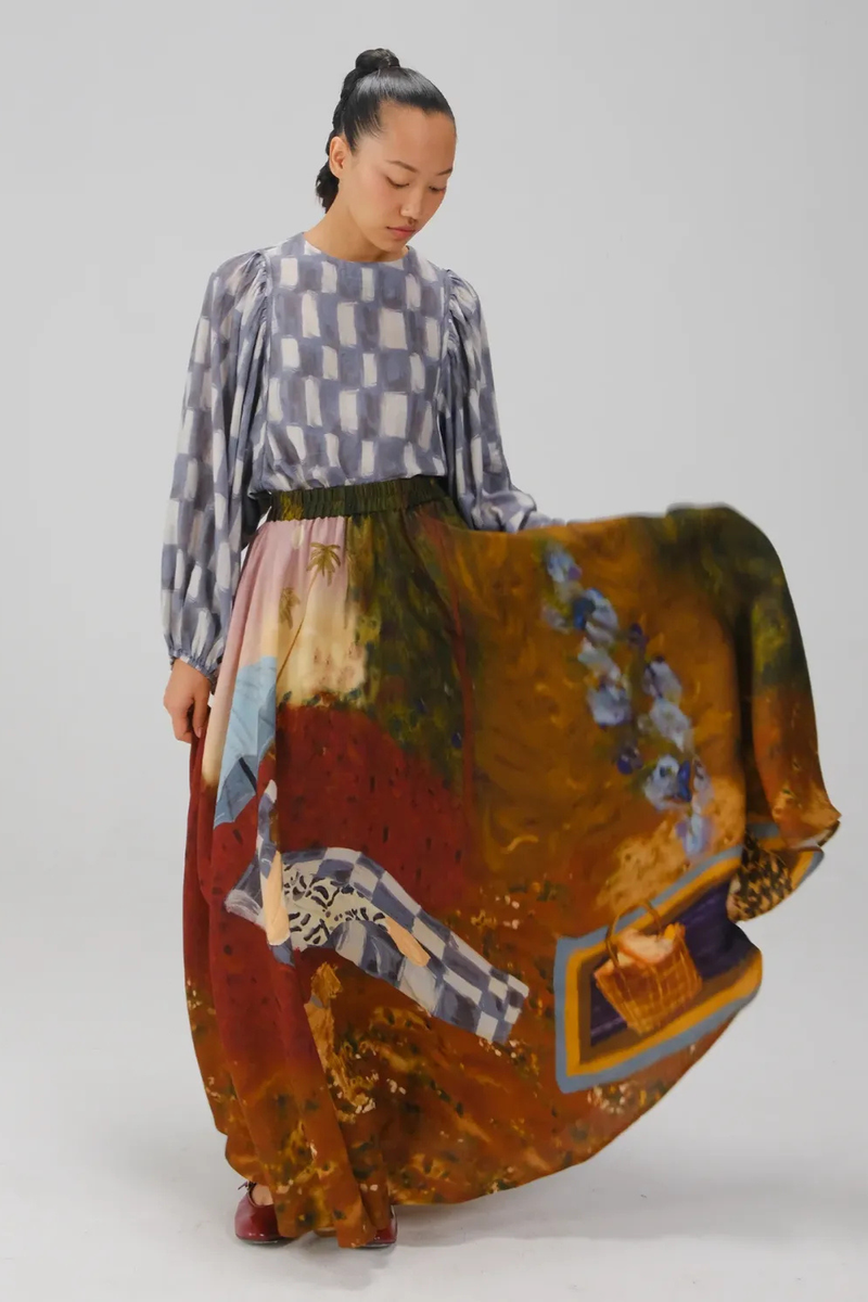 Umbrella Skirt - Lakeside cotton by CORD for women Worldwide
