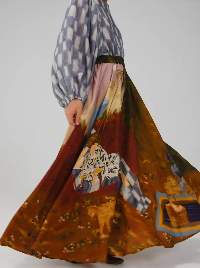 Umbrella Skirt - Lakeside cotton by CORD for women Worldwide