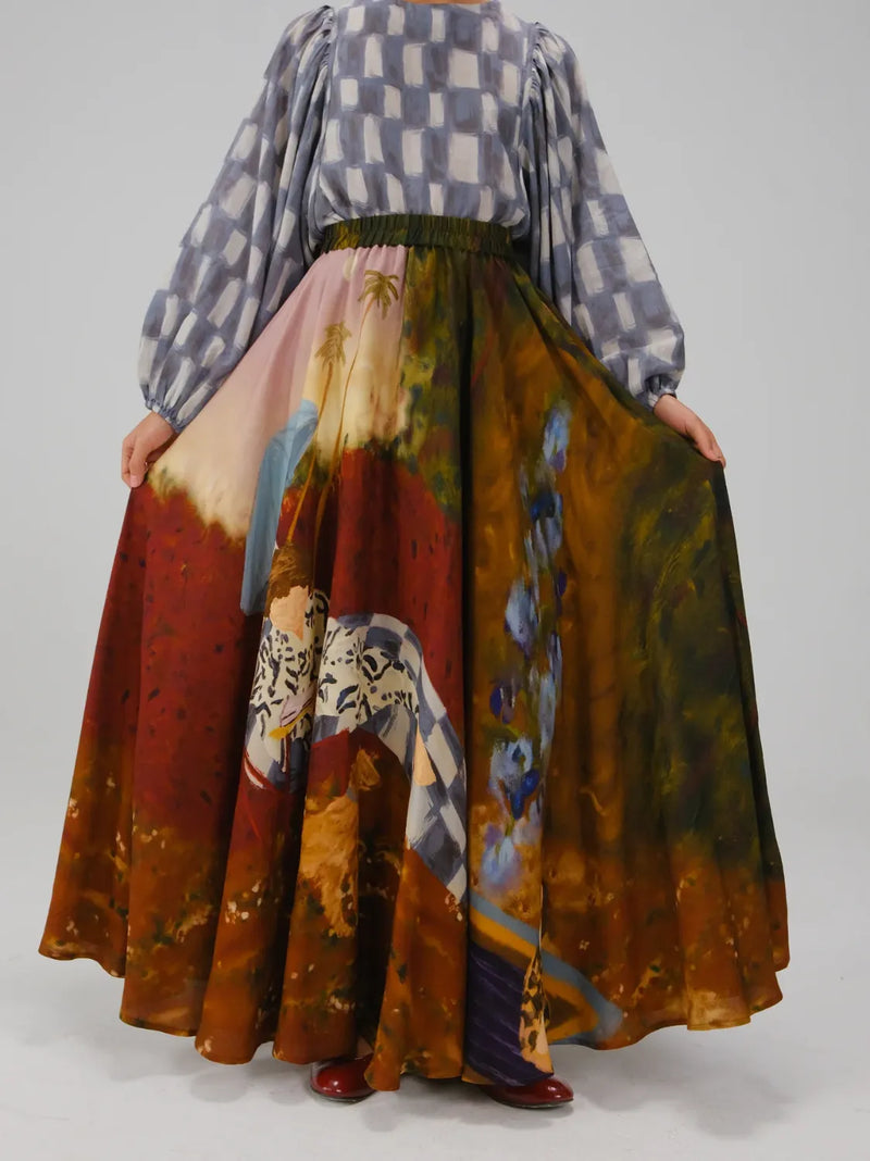 Umbrella Skirt - Lakeside cotton by CORD for women Worldwide