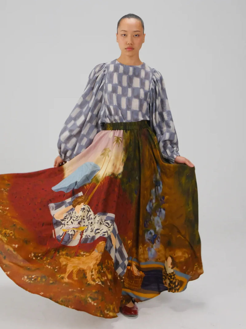 Umbrella Skirt - Lakeside cotton by CORD for women Worldwide