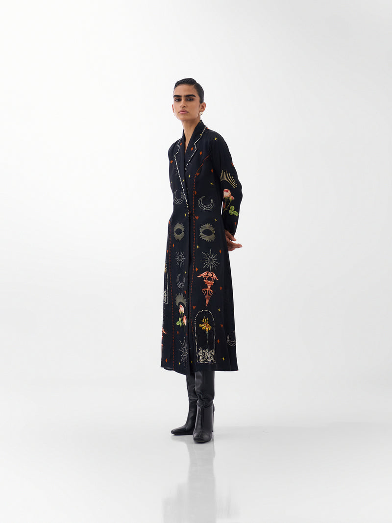 Willow Maxi-Postcards And Petals viscose dress by NOIB in multi-color for women Worldwide