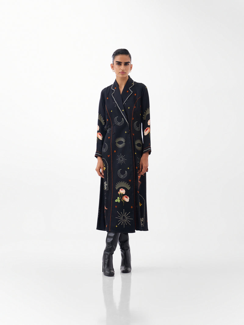 Willow Maxi-Postcards And Petals viscose dress by NOIB in multi-color for women Worldwide