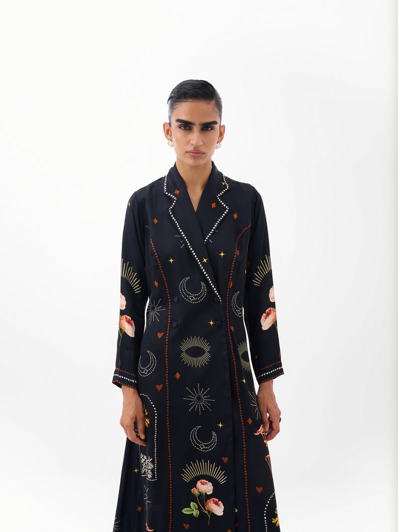 Willow Maxi-Postcards And Petals viscose dress by NOIB in multi-color for women Worldwide
