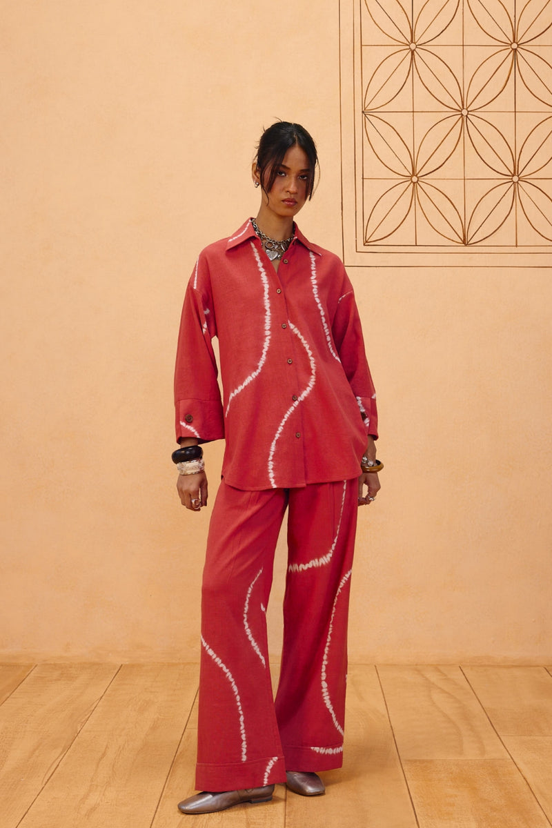 The Path Handspun Handwoven Tie Dye Shirt