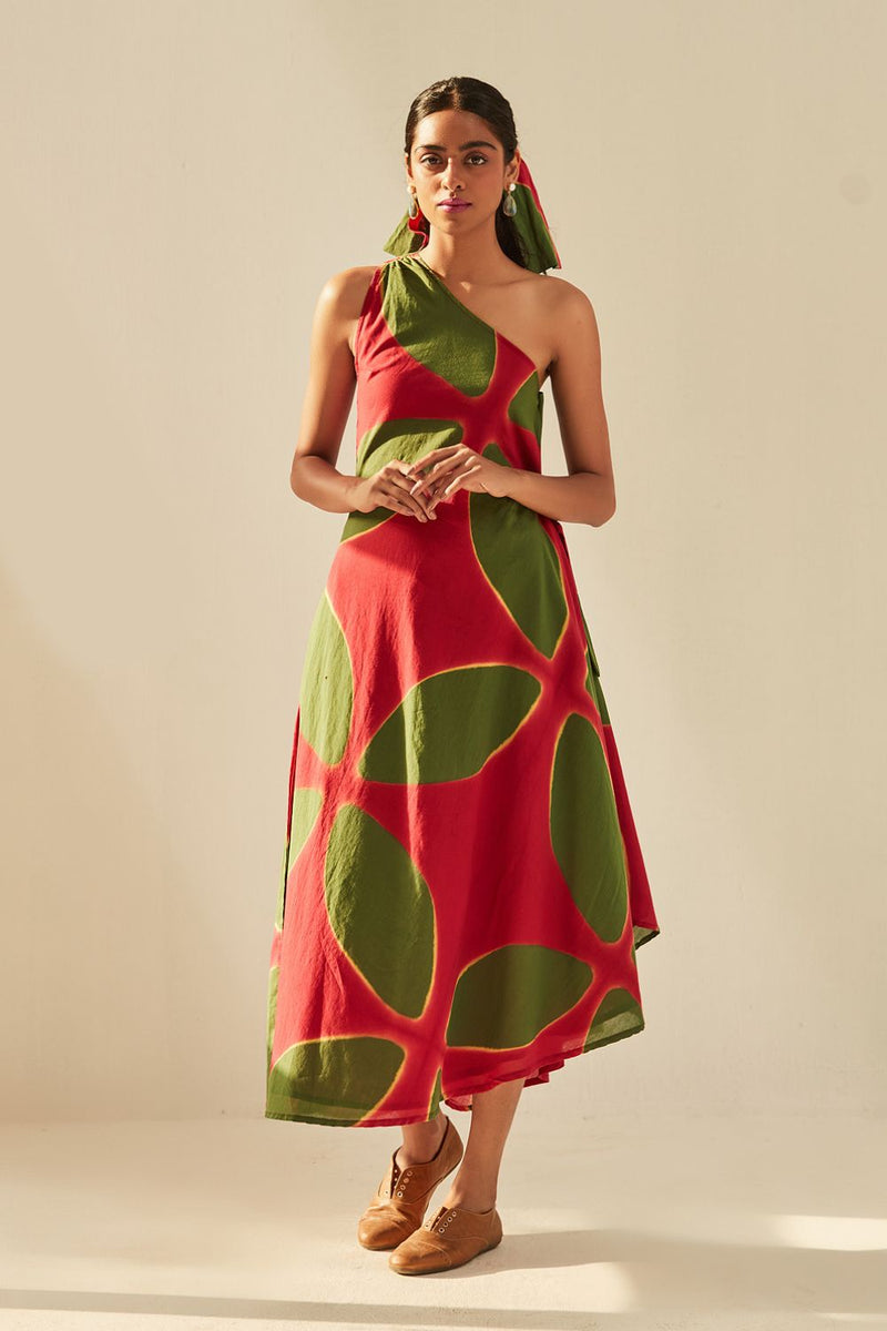 Juliet's Bloom Dress cotton by Khara Kapas in pink for women Worldwide