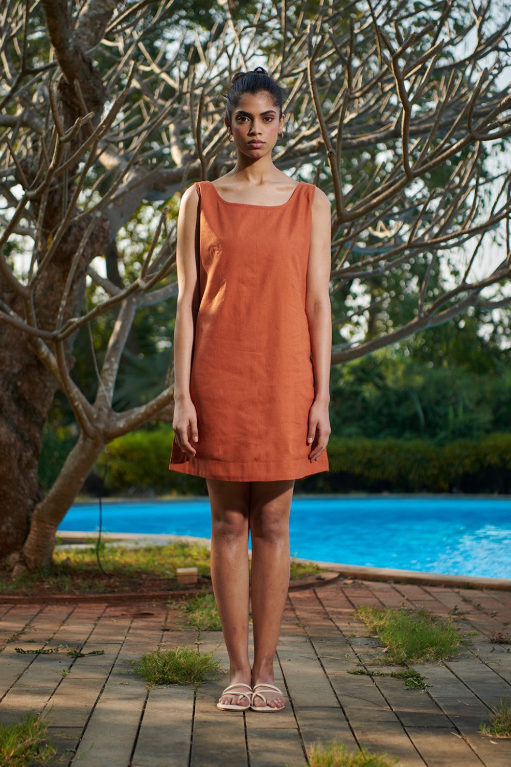 Amber Co-Linen Shift Dress