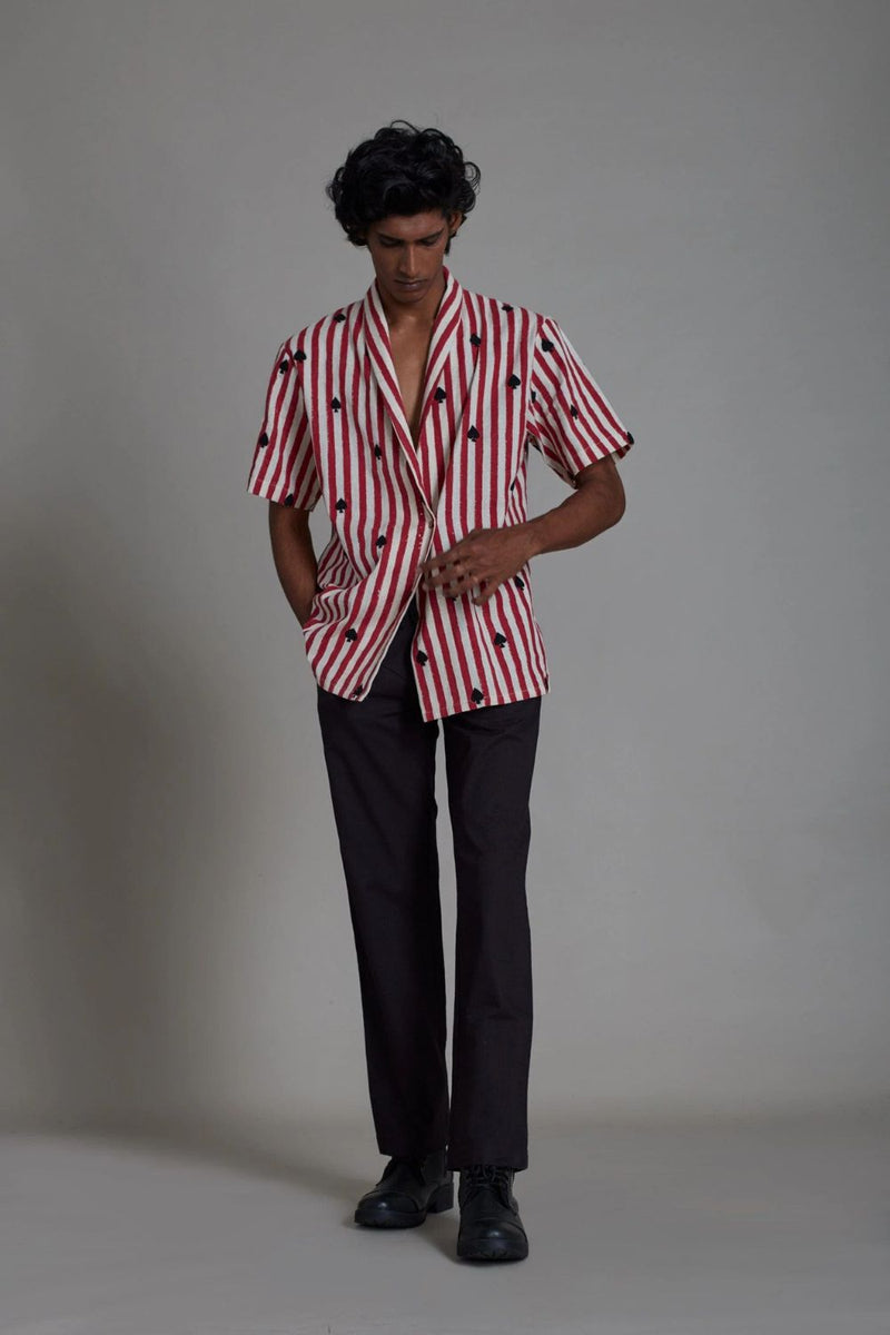 BLUFF JACKET RED STRIPE