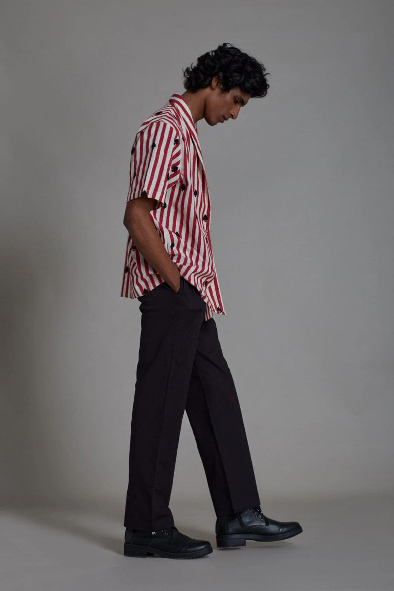 TAASH STRAIGHT BLACK PANTS