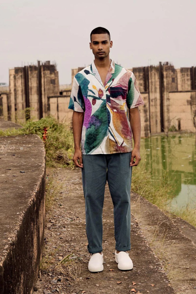 Teal Tint Trouser
