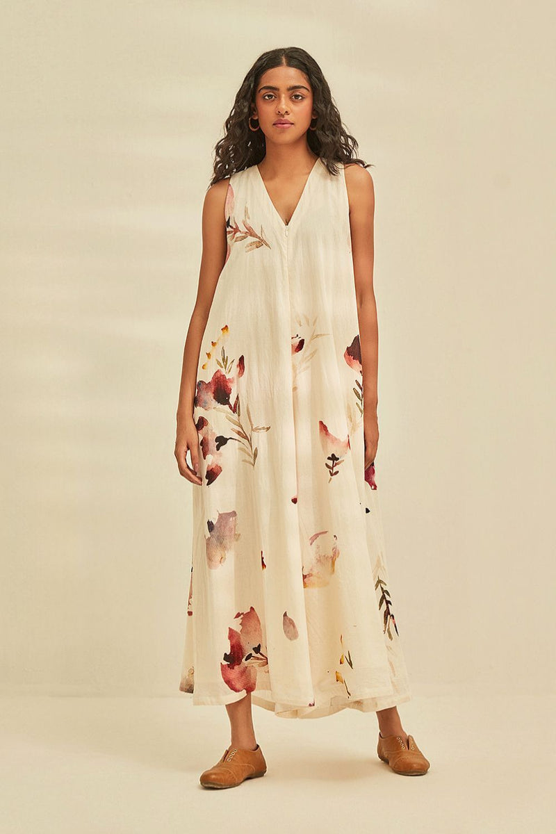 Teen Spirit Jumpsuit cotton by Khara Kapas in white for women Worldwide