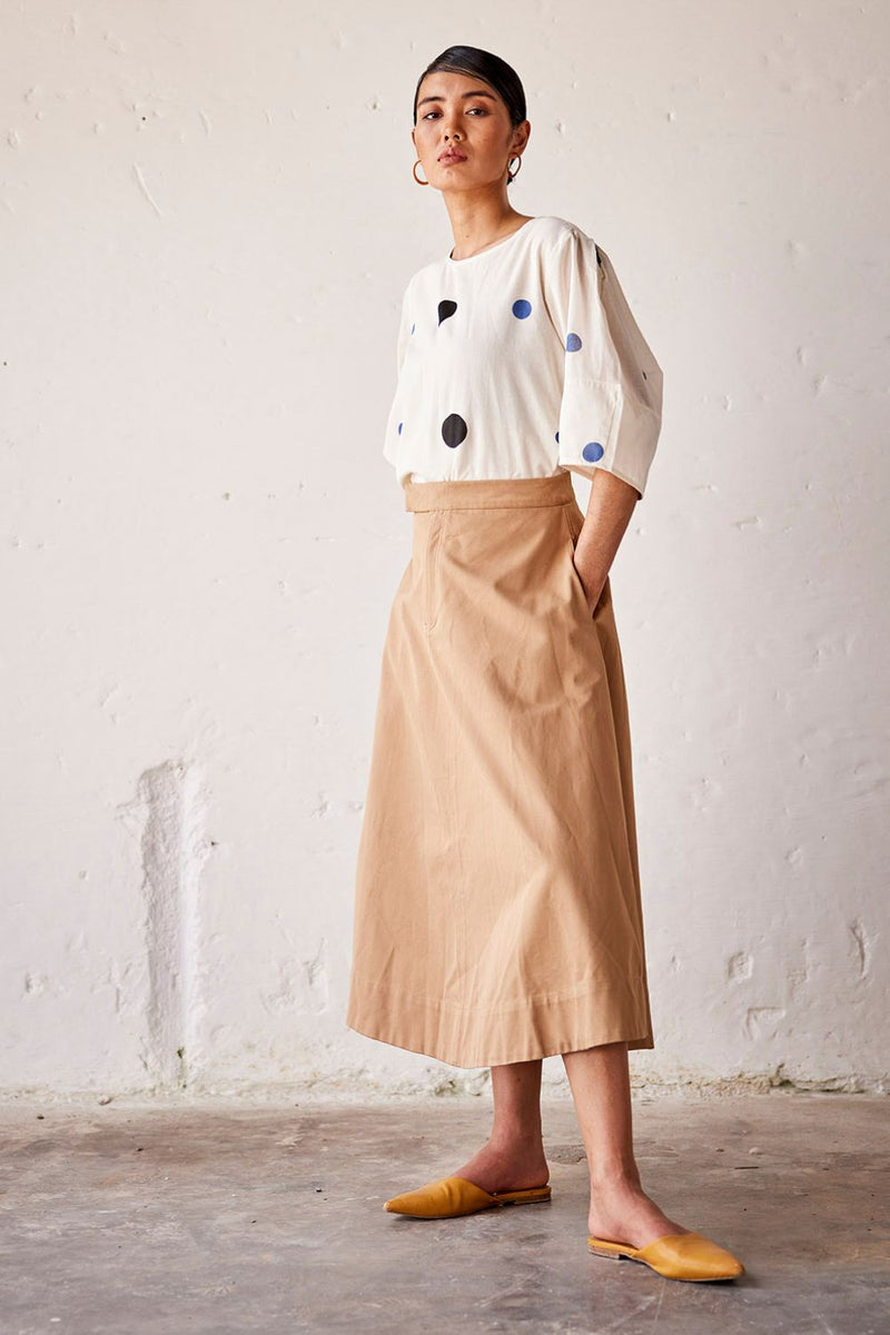 Feeling Beachy Skirt twill Skirts by Khara Kapas for women Worldwide