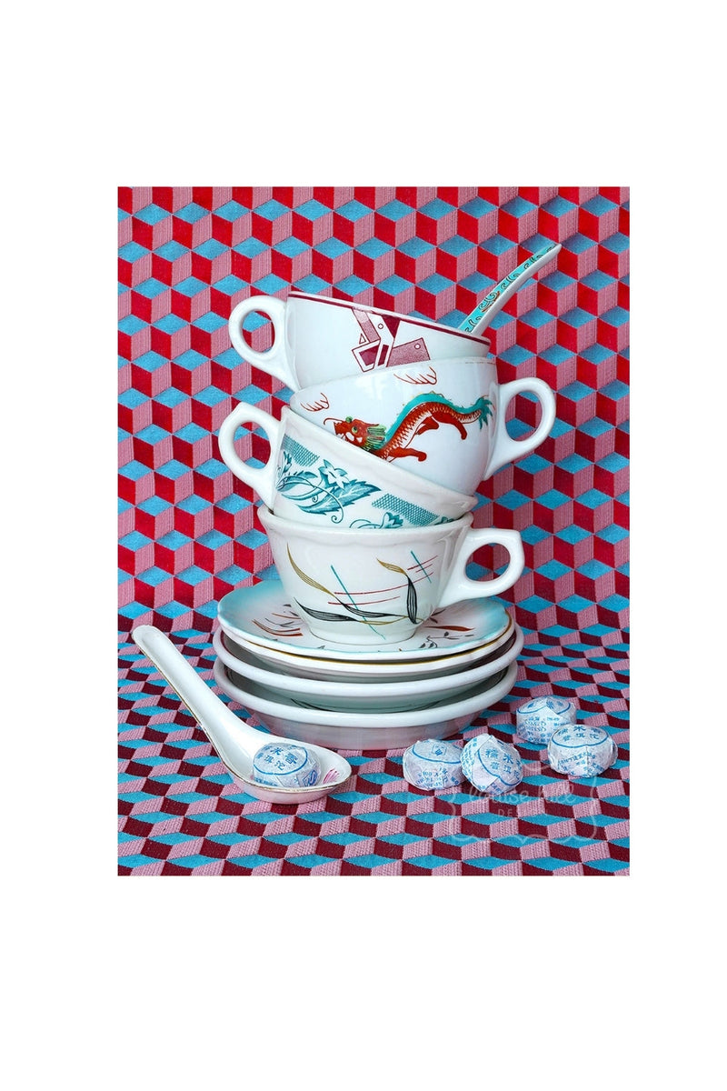 Still Life in Jade & Ruby Red