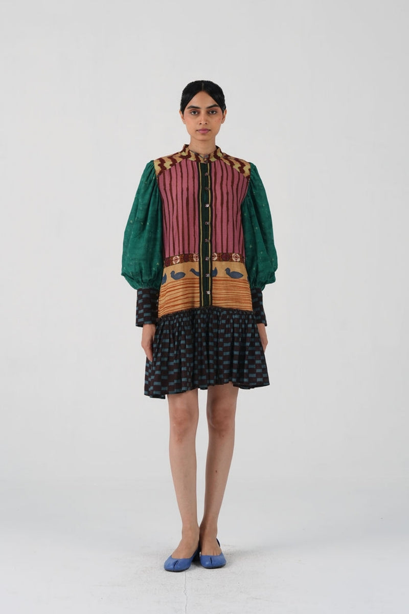 Ruth Dress-Fresco cotton dress by CORD in multi-color for women Worldwide