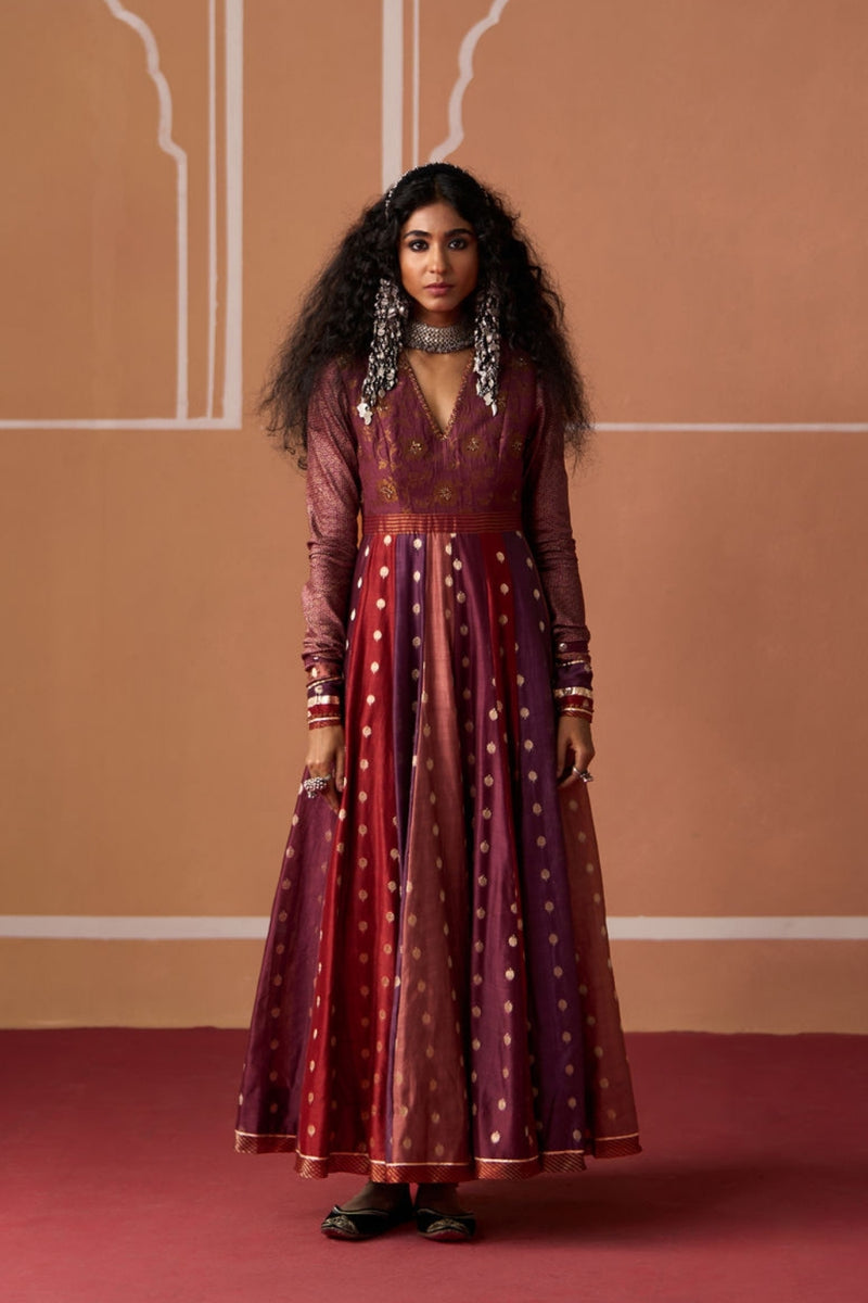 Sadaf Kurta chanderi kurta/kurta set by SWATTI KAPOOR in multi-color for women Worldwide