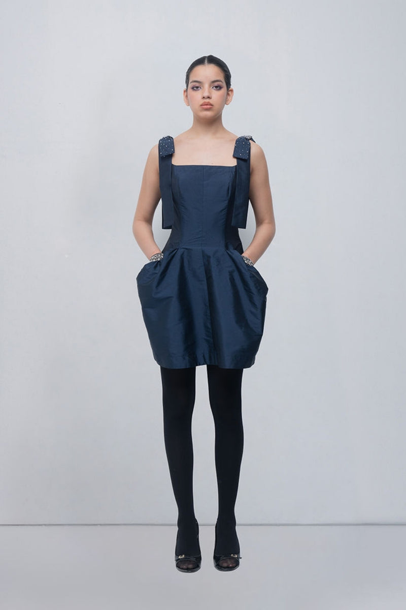Drema Dress viscose by Leh Studios in blue for women Worldwide