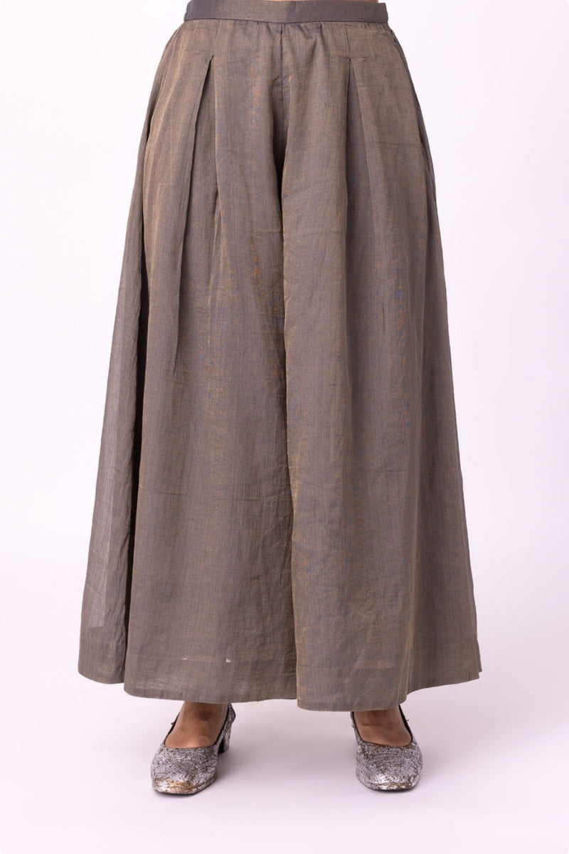 Riwaayat Sharara tissue pyjama/salwar by Shades of India in black for women Worldwide
