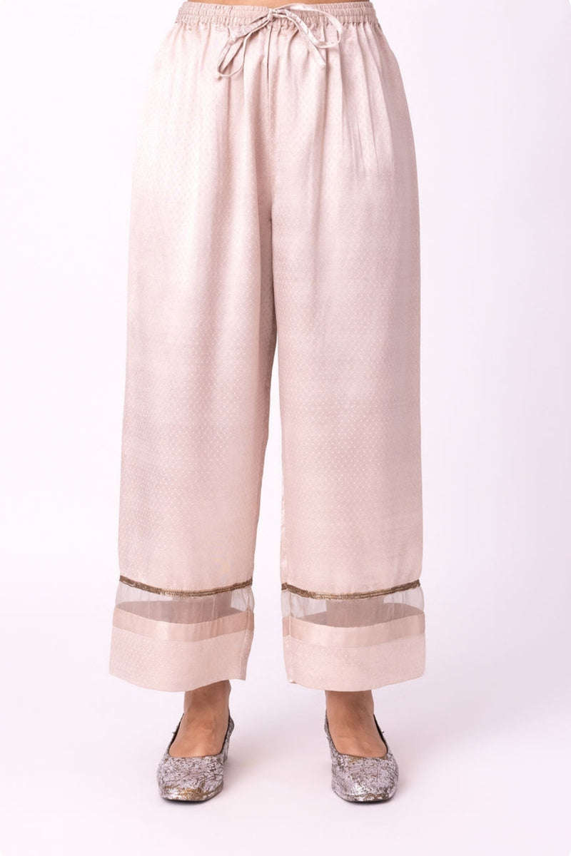 Zareen Pyjama mushroo pyjama/salwar by Shades of India in beige for women Worldwide