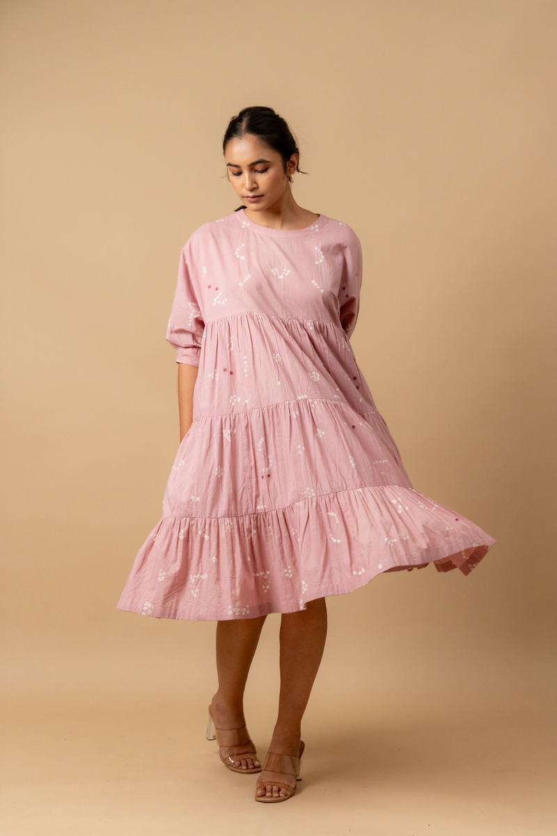 Adele One size dress by Doodlage in pink color for women Worldwide