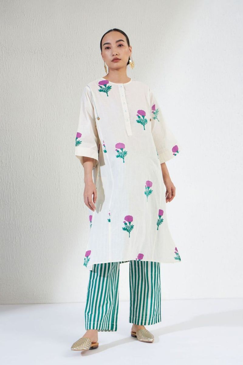 Tara Set cotton Artisan made - Block Printed by Aavidi for women Worldwide