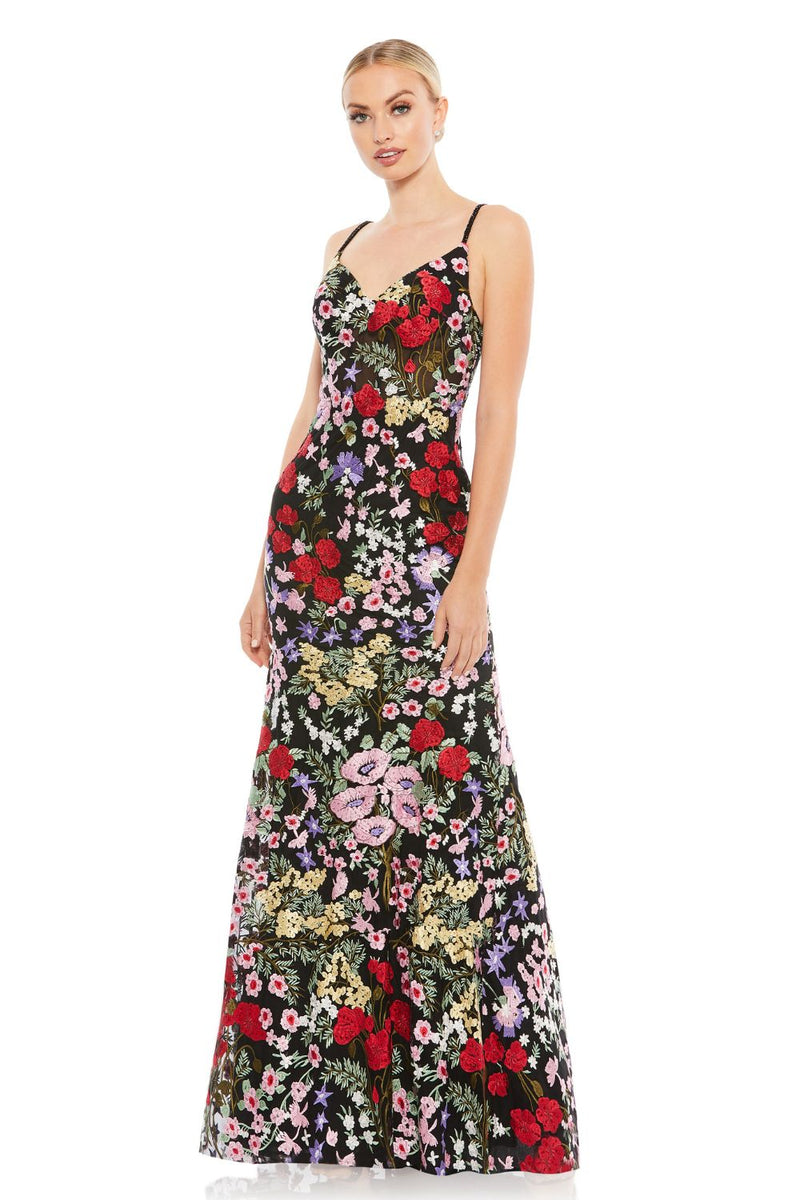 MD-67473 Strappy Long Dress-Black by Mac Duggal in black color for women Worldwide