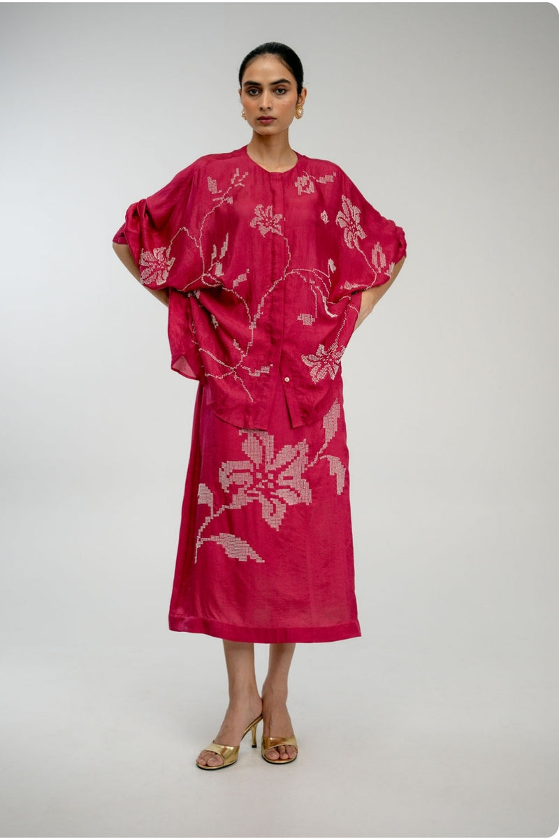 Sunday Window Shirt mulberry silk top/shirt by Ode to Odd in pink for women Worldwide