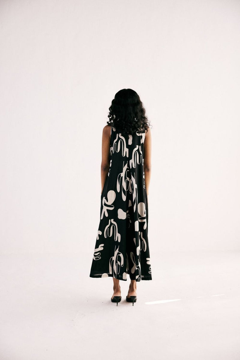 CACTUS JUMPSUIT cotton by Khara Kapas in black for women Worldwide