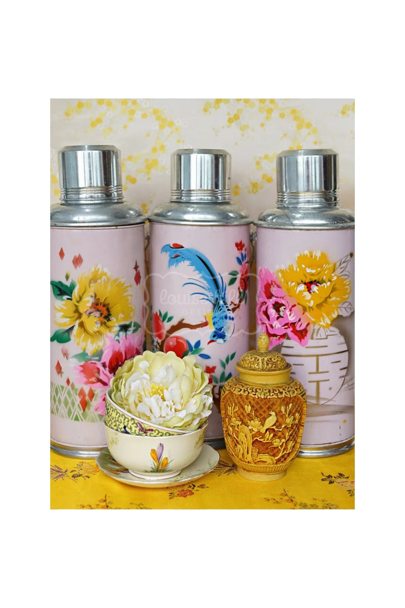 Still Life in Pink Peony & Sunshine Yellow