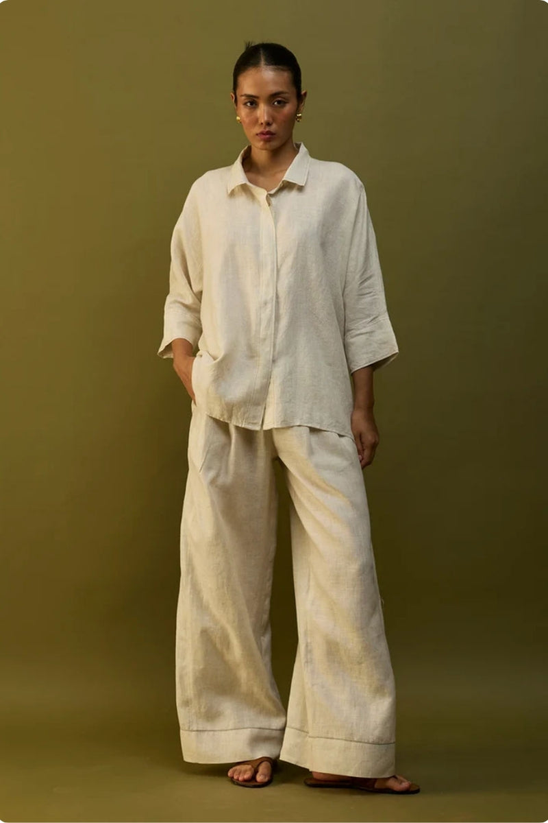 Yoko Forever Linen Co-ord Set - Off White