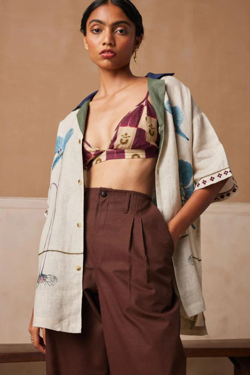 Unisex Oversized Shirt -Dayflower print by CORD for women Worldwide