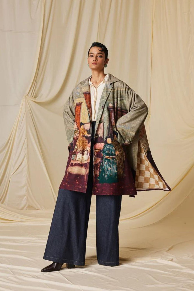 Seoul Overcoat-High Tea cotton by CORD for women Worldwide