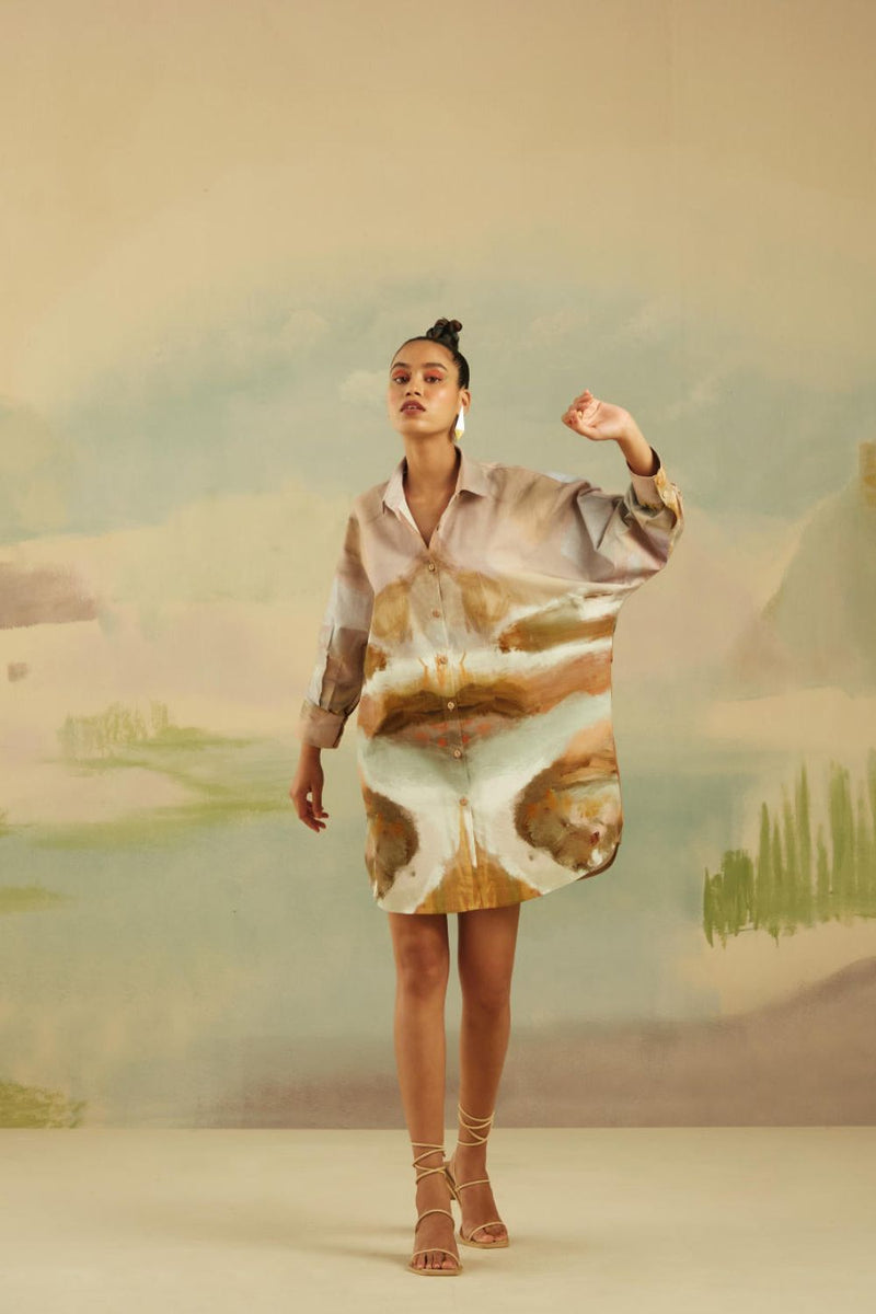 Como Long Shirt - Terrain poplin Top & Tunics by CORD for women Worldwide
