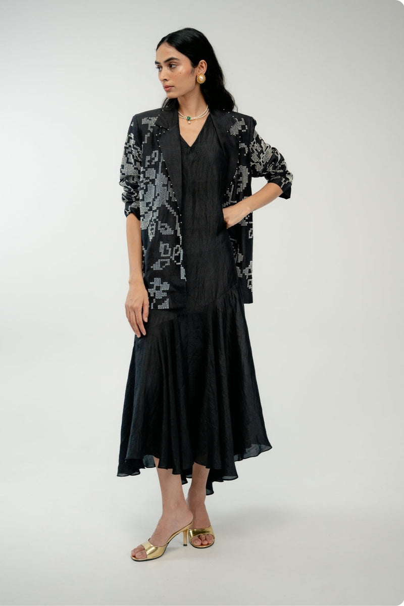 The Promise Set mulberry silk dress by Ode to Odd in black for women Worldwide