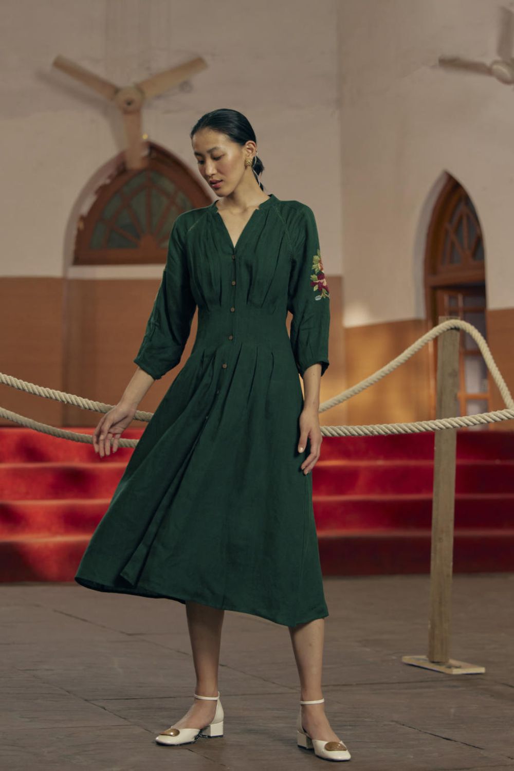 Eva Dress - Emerald Green