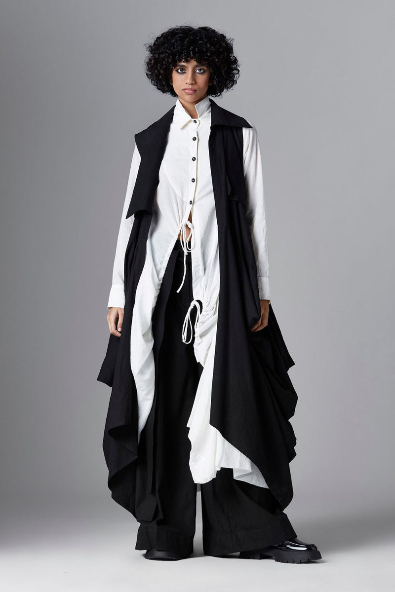 SEDNA JACKET cotton Jackets and Overlays by Chola in black color for women Worldwide