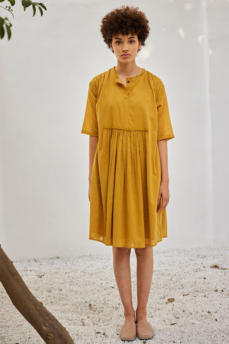 Love burns dress Dress by Khara Kapas in yellow for women Worldwide