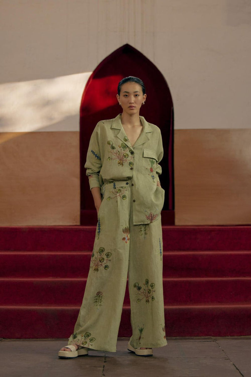 Lounge Shirt - Botanical Green by CORD for Worldwide