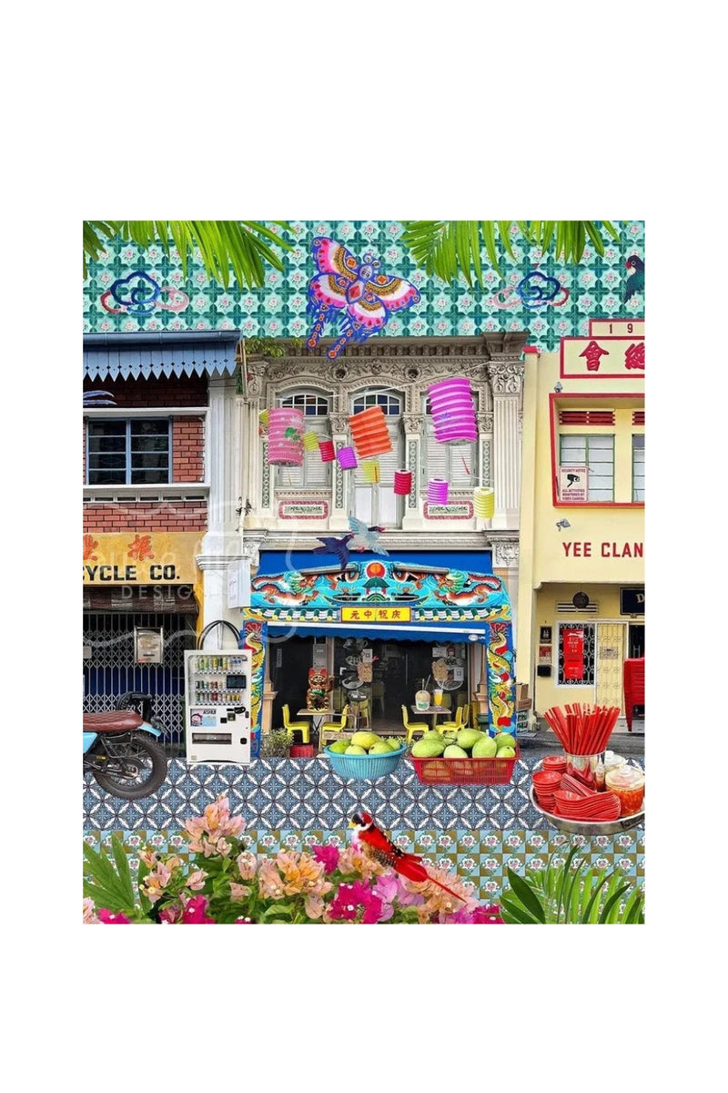 Singapore Shophouses In Heritage Brights