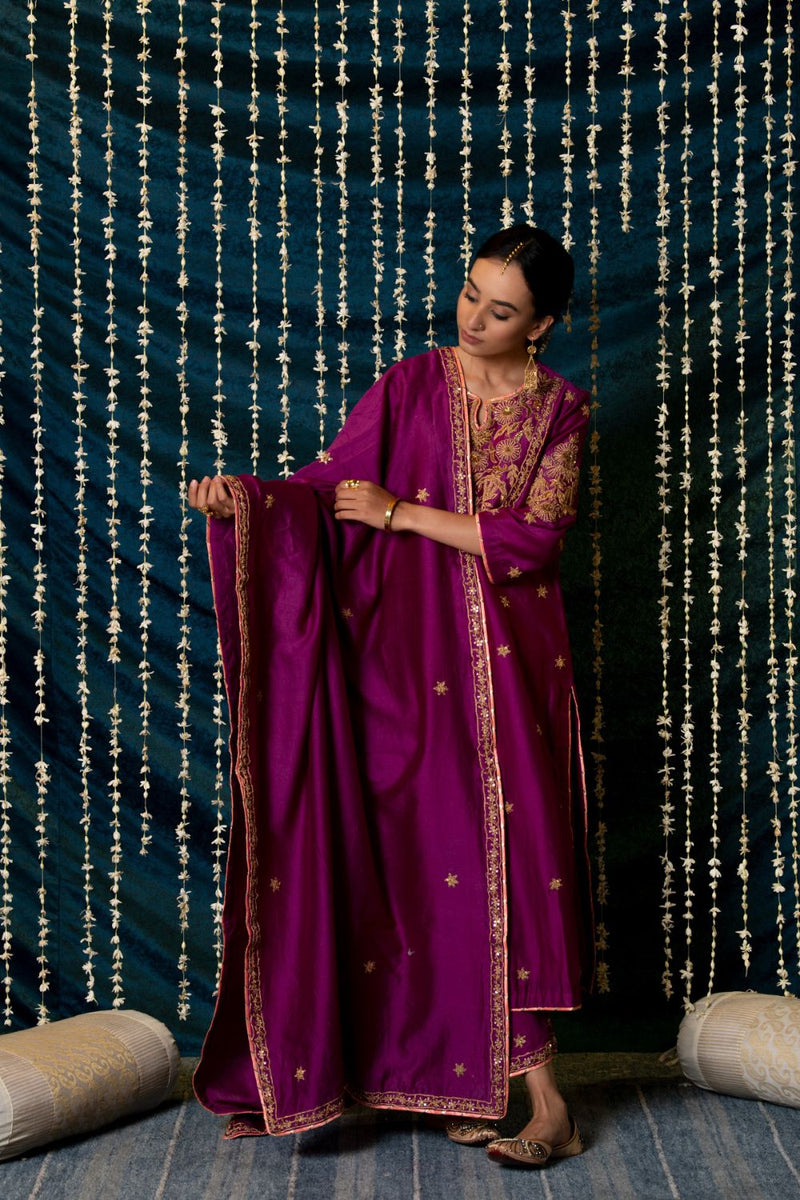 Ratti Kurta Set silk by Maison Shefali for women Worldwide