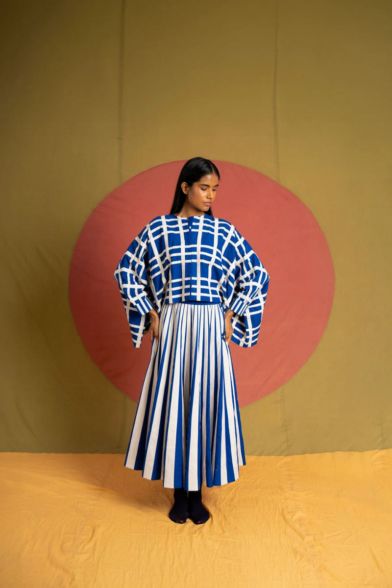 Tigress Skirt-Blue and White