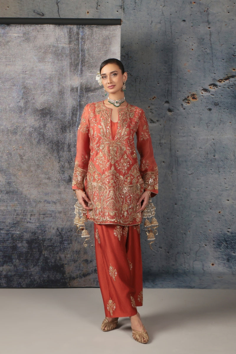 Zar-Rang Jaal Farshi Kurta Set