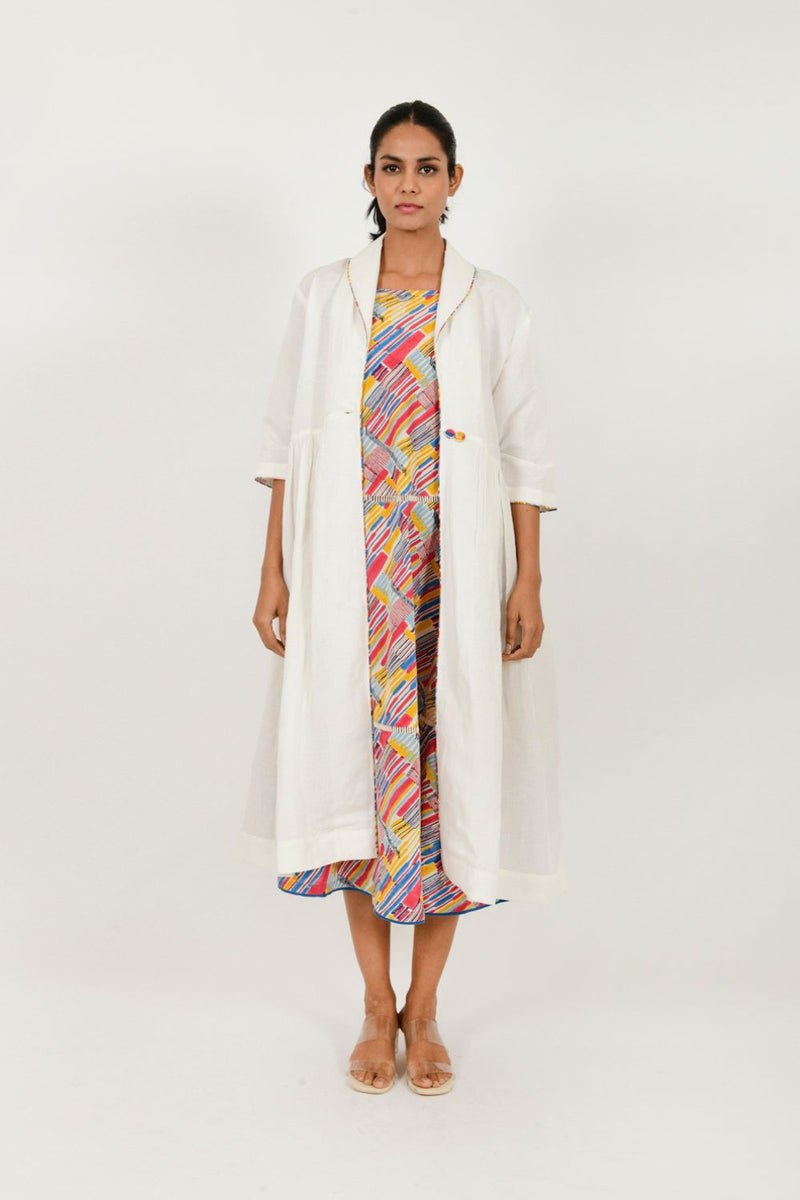 SCRIBBLE SLIP /JACKET SET cotton by Rias in multi color for women Worldwide