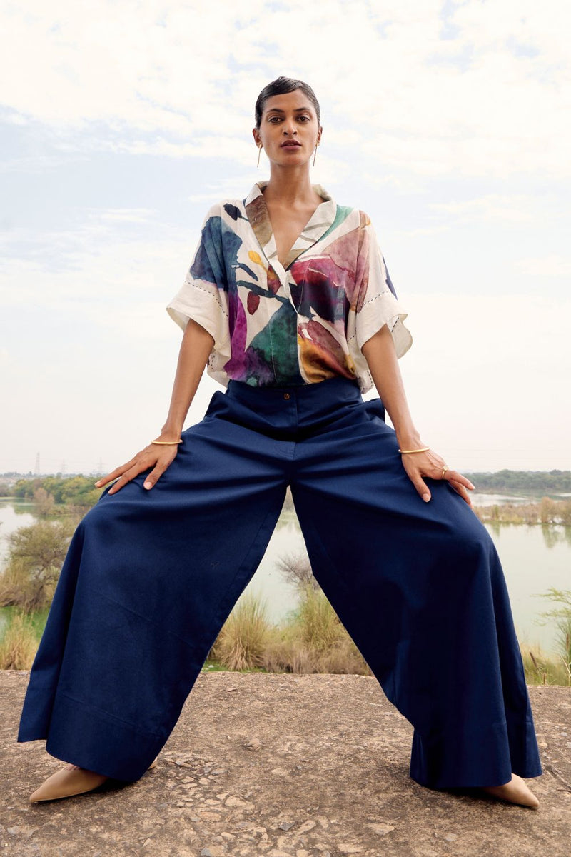 Hyliota co-ord set cotton by Khara Kapas in multi for women Worldwide