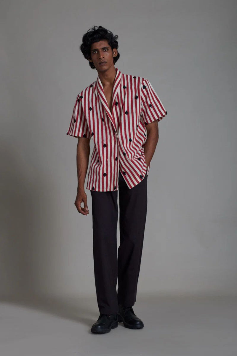 BLUFF JACKET RED STRIPE