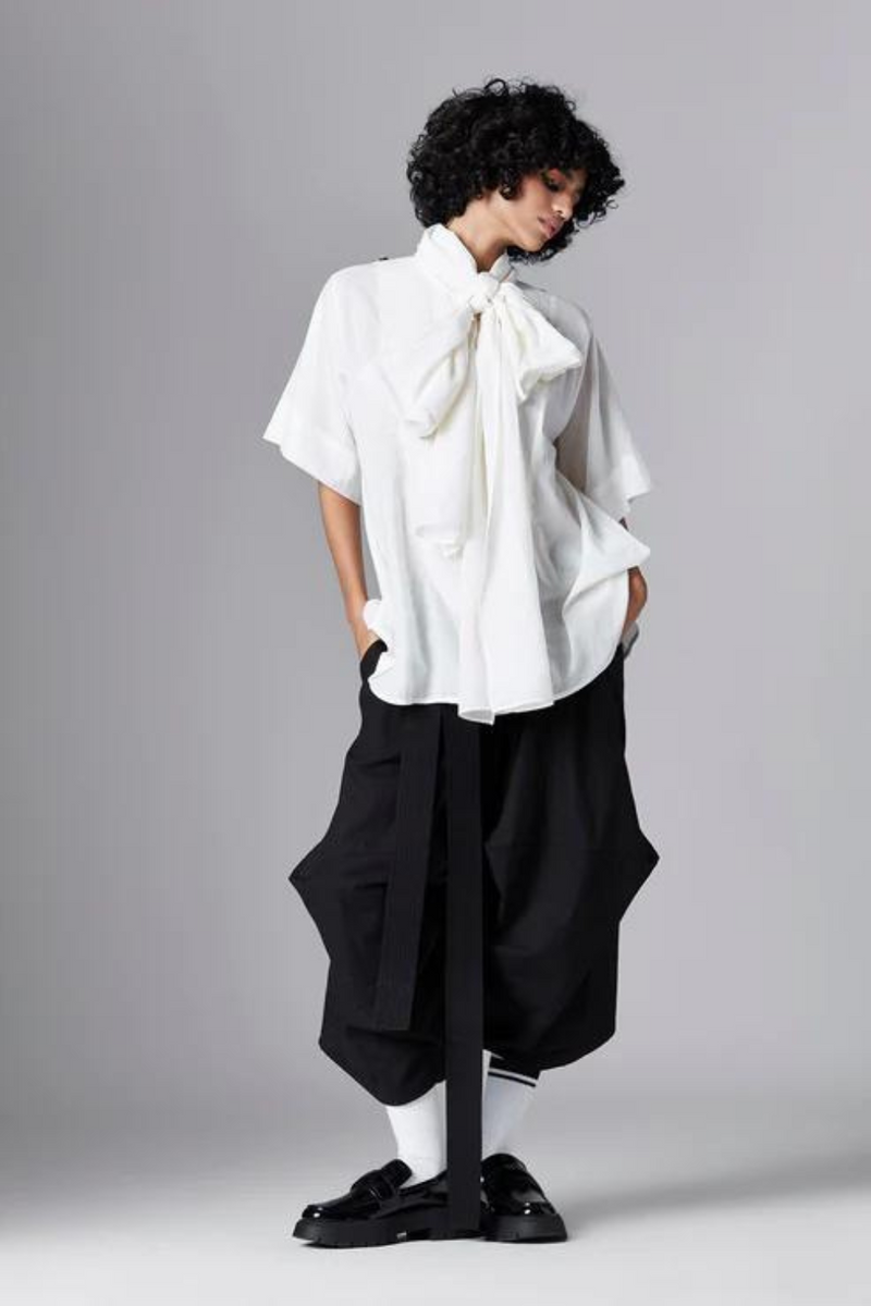 AYLIN SHIRT cotton Tops and Shirts by Chola in white color for women Worldwide