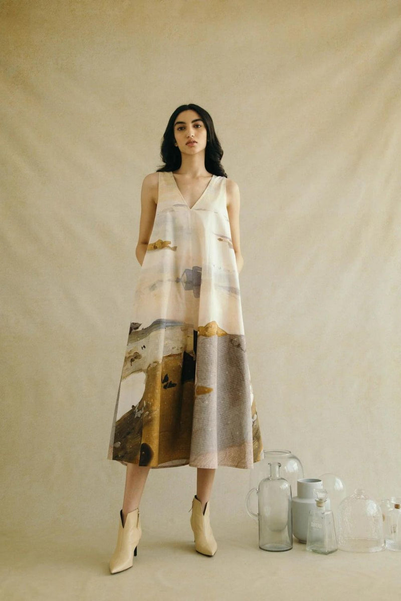 Ravine Dress - Meadow Print poplin by CORD for women Worldwide