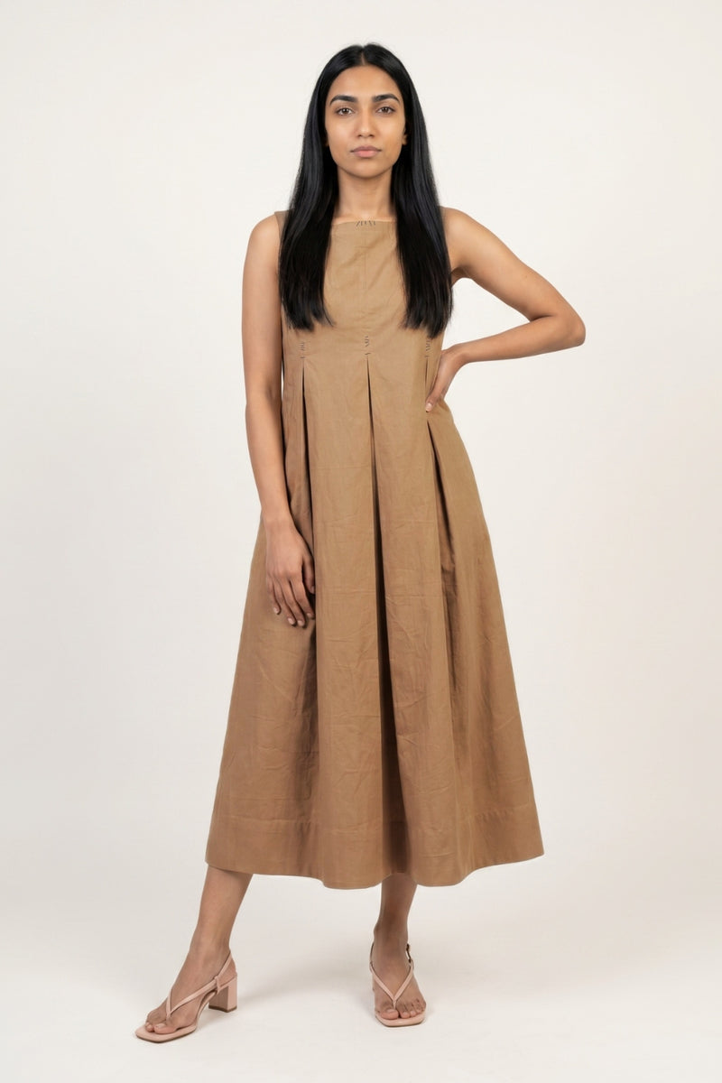 Natalie Beige Dress