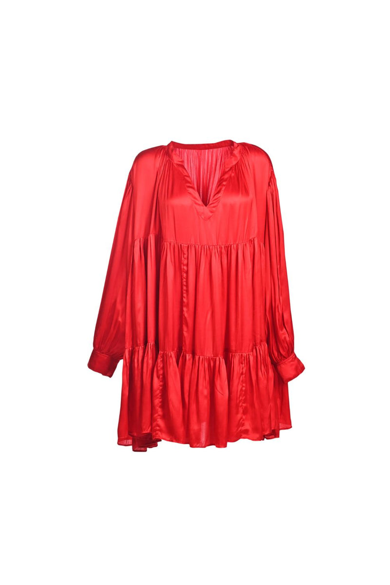 LOVE RED Dress by TOKREE in red color for women Worldwide